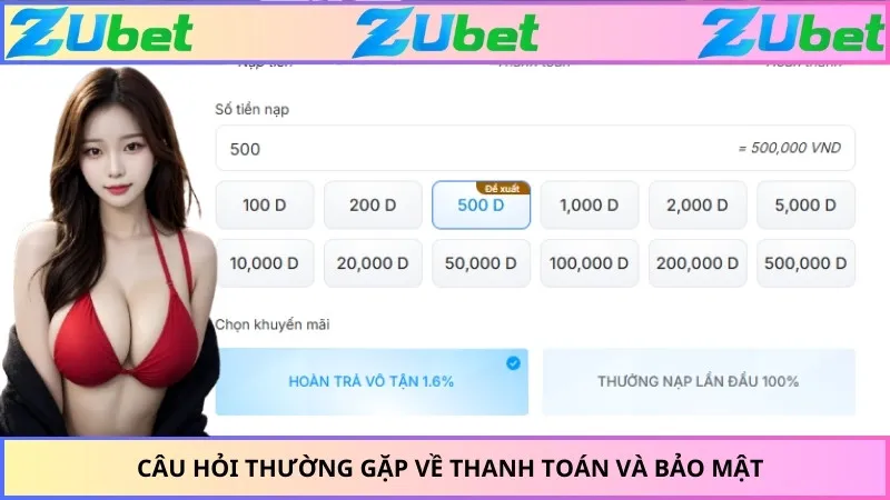 Câu hỏi thường gặp về thanh toán và bảo mật