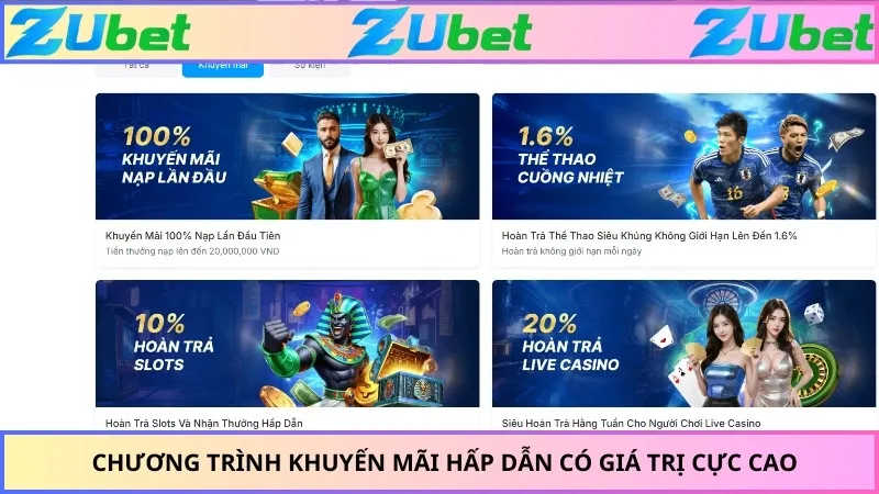 Chương trình khuyến mãi hấp dẫn có giá trị cực cao