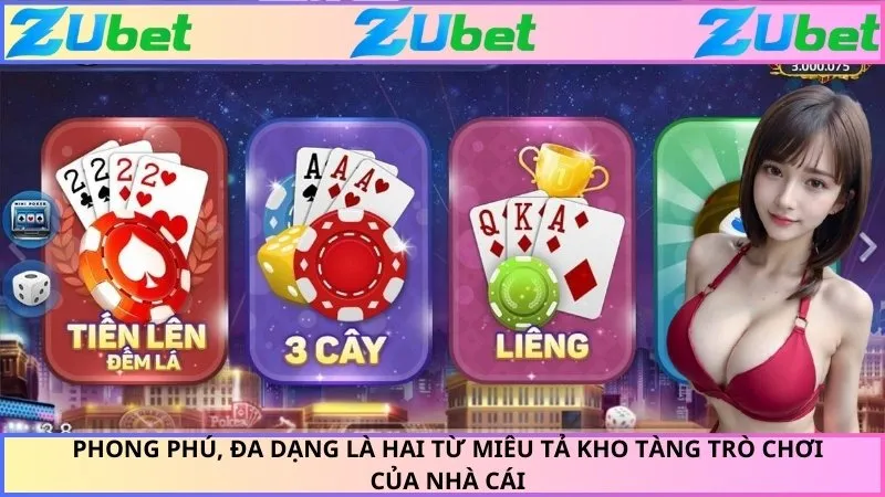 Phong phú, đa dạng là hai từ miêu tả kho tàng trò chơi của nhà cái