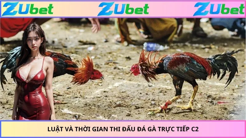 Luật và thời gian thi đấu đá gà trực tiếp C2
