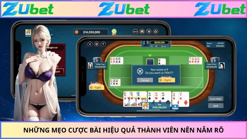 Những mẹo cược bài hiệu quả thành viên nên nắm rõ