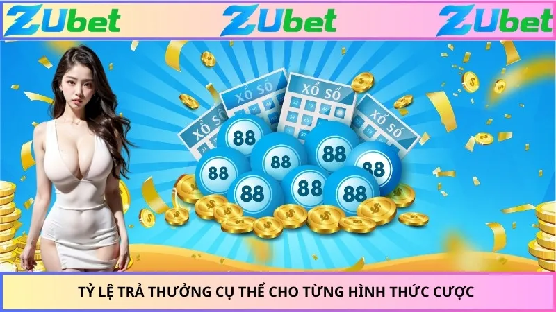 Tỷ lệ trả thưởng cụ thể cho từng hình thức cược